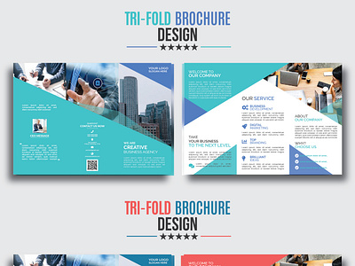 Tri-Fold Corporate Professional Business Brochure Design