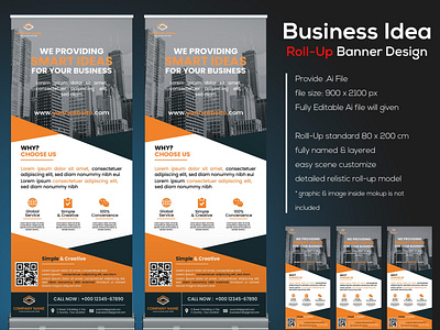 Roll Up Banner Business Ideas - Professional Design