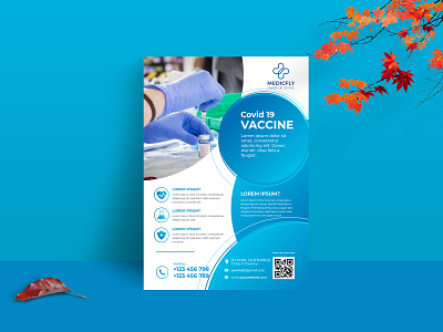 Covid 19 Vaccine Flyer - Professional Med Service Flyer Design advertising covid 19 covid 19 flyer covid19 covid19 awarness covid19 flyer design dlyer design ideas flyer flyer design flyer design concept flyer designs flyers graphic design hospital flyers marketing medical flyers medical service vaccine vaccine flyer