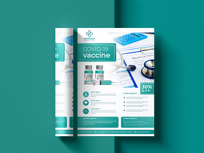 Covid 19 Vaccine Flyer - Professional Medical Service Flyer advertising comapany flyer covid 19 covid flyer covid flyers creative designs creative flyer creative flyers design flyer flyer design flyer design concept flyers graphic design latest designs marketing medical service new design 2022 uique designs vaccine flyer