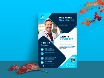 Prevent Covid 19 Flyer - Professional Medi Service Flyer Design