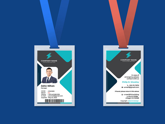 Unique Business ID Card Design - Professional Business ID Card by ...