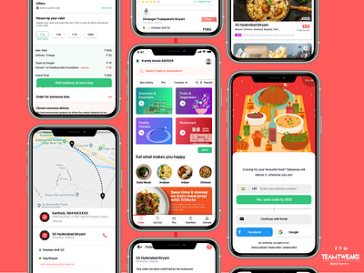 On demand food Delivery App design appdesign deliveryapp food fooddelivery mobile app development ui uiapp