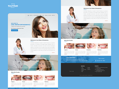 Dental - web development landing page design