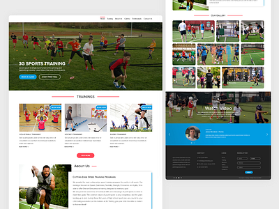 Sports - web development landing page design appdesign branding design landingpage ui web development company webdesign