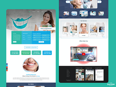 Dental appointment website desgin landing page appdesign deliveryapp dentalappointment dentalweb design landingpage ui webdesign website design company