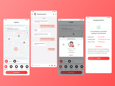 On-Demand Doctor appointment booking app design