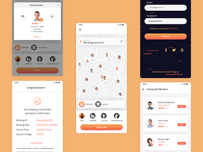 Gig booking Mobile App Development - Design (UI/UX) by Team Tweaks ...