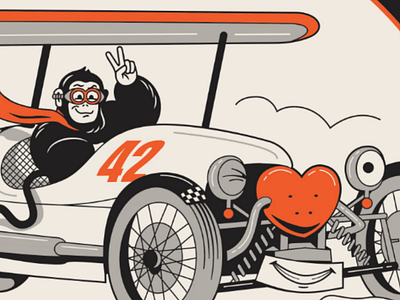 Nearest thing to flying detail 3 wheeler car design detail illustration monkey