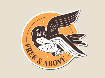 Free and Above Sticker