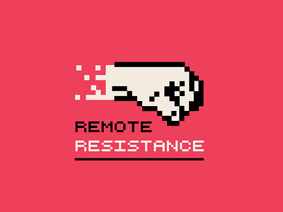 Remote Resistance cursor fist hang in there keep pushing pixel remote remote resistance resistance retro
