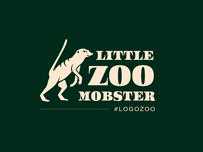 #Logozoo challenge animal logo logodesign meerkat mobster zoo