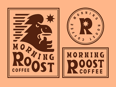 Morning Roost Coffee V3 brand branding exploration coffee coffee mug exploration final look logo mug rooster