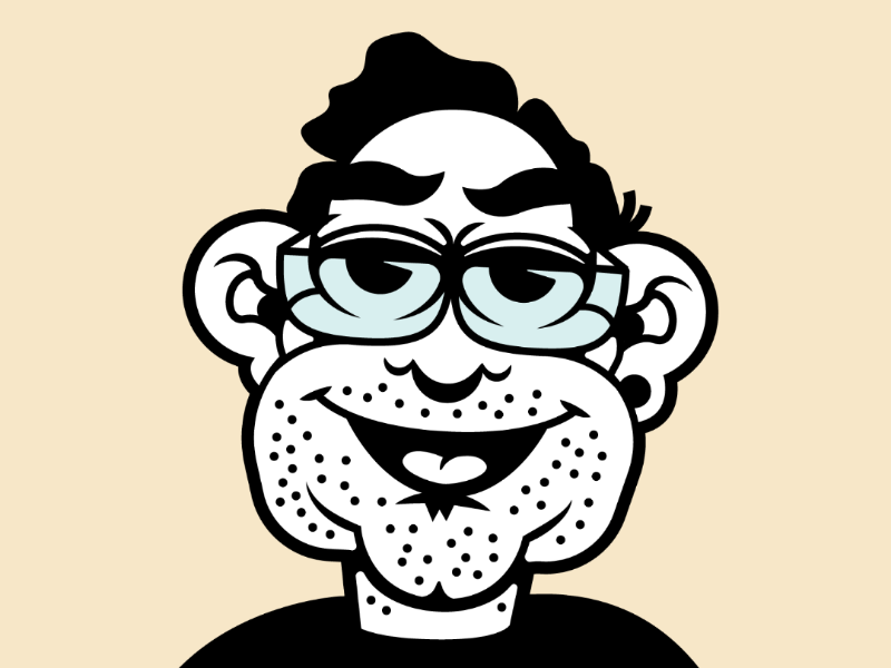 Quarantine Self Portrait glasses cartoon selfportrait illustration face