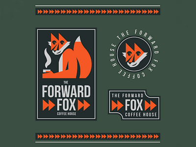 The Forward Fox animal logo brand branding fast forward forward fox illustration logo logo system