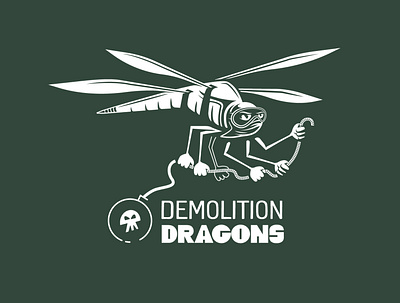 Dragonfly cartoon concept design doodle drawing illustration logo typography ui vector