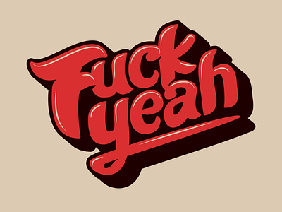 Lettering Exercise fuck fuck yeah lettering practice typography