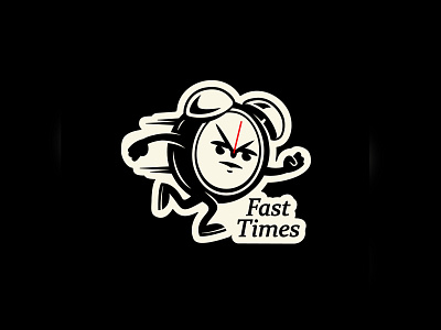 Fast Times design doodle drawing illustration logo typography vector