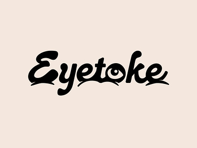 Eyetoke logo branding cannabis design eye illustration logo typography vector