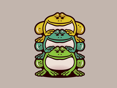 Dream Team character design design doodle drawing frog illustration trio vector