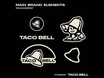 Taco Bell Rebrand (for fun) bell branding design doodle drawing illustration logo mascot taco taco bell typography vector