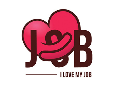 Firstdribble heart job logo love my