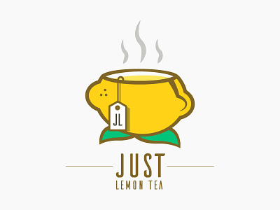 Just Tea (lemon) illustration lemon logo tea
