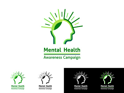 Mental Health 03 awarness campaign health logo mental