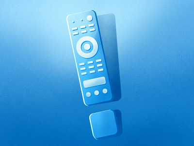 Remote ! blue illustration remote tv