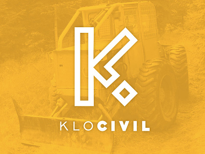 Klo Civil Logo construction k l logo o truck yellow