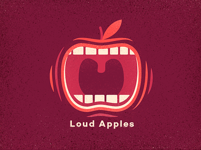 Loud Apples apple fall leaf loud mouth red