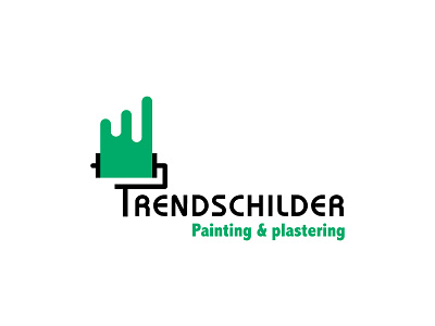 Painting and Plastering Logo black green logo paint plastering