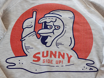 Sunny Side Up *UPDATE breakfast design egg illustration rooster shirt sunny side up update
