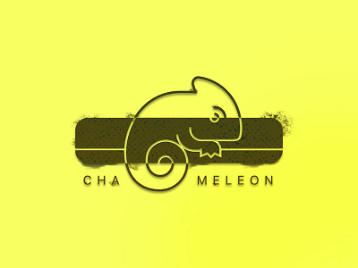 Chameleon camo camping chameleon logo mark nature outdoor