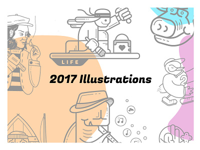 Illustrations 2017 all collection doodles illustration lineart linework