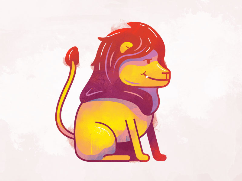 Lion dribbble