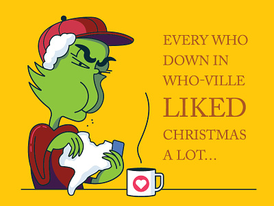 Grinching christmas classic grinch holidays like likes social media x mas