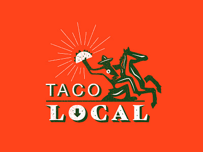 Taco Shop Logo bandit horse local logo silhouette taco tacotuesday