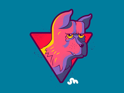 Dead Serious Badge angry badge chihuahua colours dog illustration serious