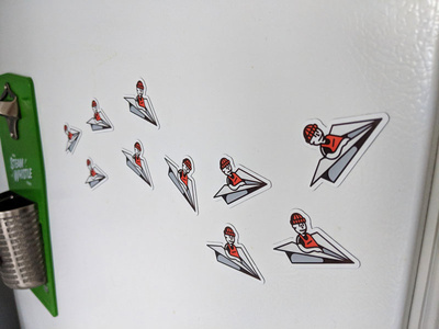 Flying High Fridge Magnet!