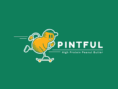 Lil' Peanut illustration logo peanut peanut butter protein skateboard skateboarding