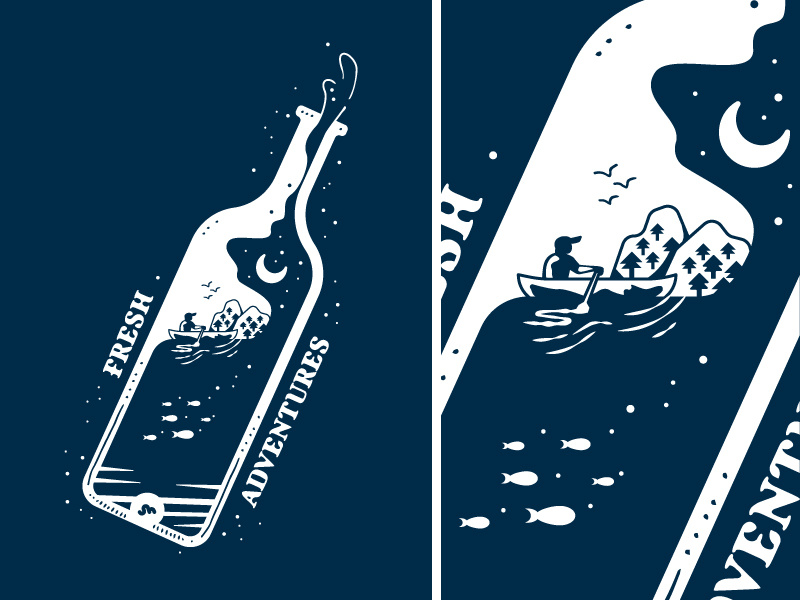 Cleaned Up Version design clean version illustration canoe