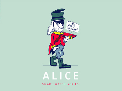 ALICE alice in wonderland bunny party rabbit smart watch suit tea
