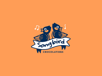 Songbird Chocolatier bird birdies design ilustration logo music songibrd version 1