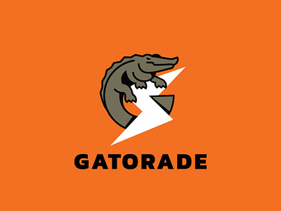 Gatorade alligator brand design for fun funny g gator gatorade gators lightning bolt logo rebrand