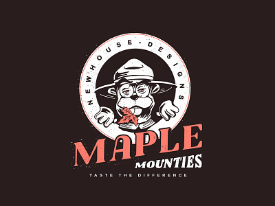 Maple Mounties canada design illustration logo logo design logotype maple maple leaf matches mounty