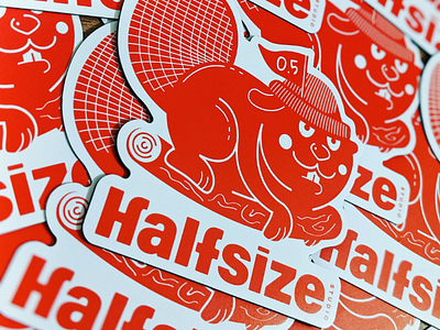 Free magnets!! beaver canadiana freebie halfsizestudio illustration magnets stickermule