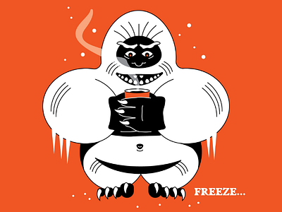 Freeze... abominable snowman freeze inktober 2019