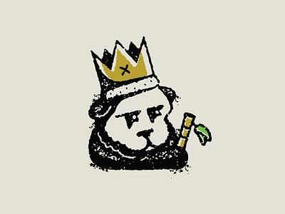 Panda Prince animal art crown design grit gritty illustration king logo nature panda prince rough texture vector