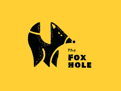 The Fox Hole branding design fox foxhole graphic design graphics grit illustration logo practice texture